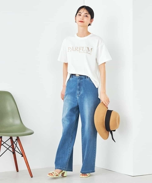 a.v.v(アーヴェヴェ)の「【コットン100%】大人のロゴTシャツ(Tシャツ/カットソー・レディース・ホワイト/ネイビー/オレンジ/チャコールグレー・38/36/40/42/34)」の13枚目の写真
