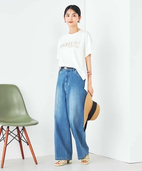 a.v.v(アーヴェヴェ)の「【コットン100%】大人のロゴTシャツ(Tシャツ/カットソー・レディース・ホワイト/ネイビー/オレンジ/チャコールグレー・38/36/40/42/34)」の16枚目の写真