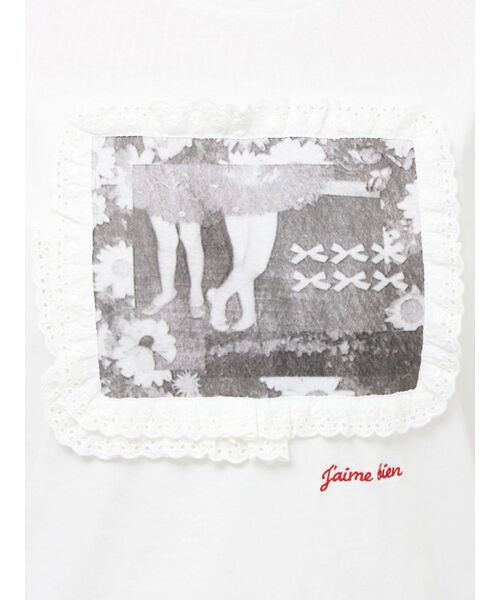 merry jenny（メリージェニー）の「memory frame tee（Tシャツ/カットソー・レディース・ブルー/オフホワイト/ベージュ・FREE）」の14枚目の写真