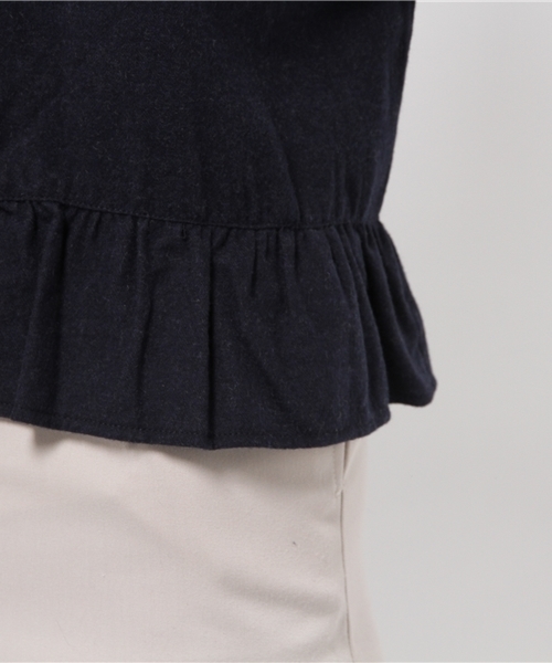 URBAN RESEARCH Sonny Label（アーバンリサーチサニーレーベル）の「Sonny Label ネルギャザープルオーバー（Tシャツ/カットソー・レディース・イエロー/ネイビー/ブルー・FREE）」の9枚目の写真