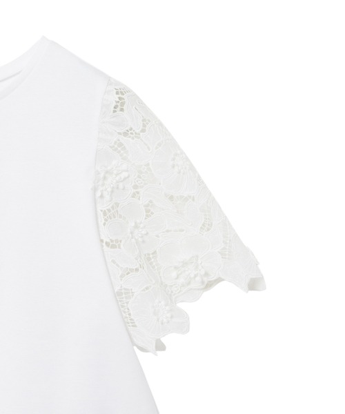 ANAYI(アナイ)の「コンパクトポンチスカラップ袖 プルオーバー(Tシャツ/カットソー・レディース・ホワイト/ブラック/ブラウン・38/36)」の16枚目の写真