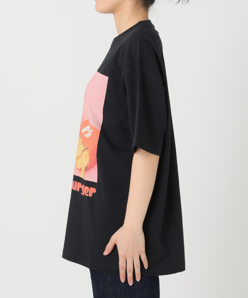 tシャツ 「WEB＋一部店舗限定」モコゾウ x ハーハフー ハンバーガーTEE レディース メンズ B.C STOCK｜【WEB+一部店舗限定】モコゾウ x ハーハフー