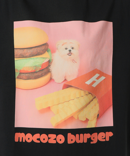tシャツ 「WEB＋一部店舗限定」モコゾウ x ハーハフー ハンバーガーTEE レディース メンズ B.C STOCK tシャツ 「WEB＋一部店舗限定」モコゾウ x ハーハフー