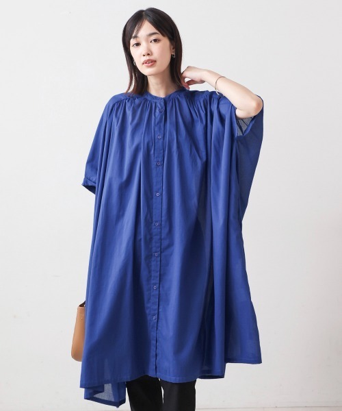 Bou Jeloud（ブージュルード）の「ボイルワイドチュニック（チュニック・レディース・ブラック/オフホワイト/ブルー・FREE）」の3枚目の写真