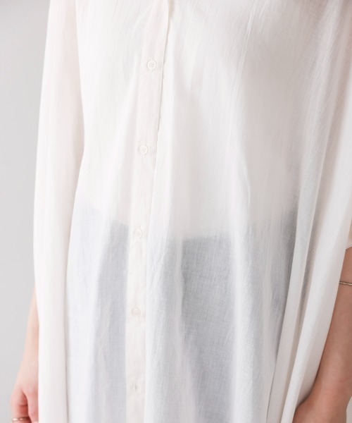 Bou Jeloud（ブージュルード）の「ボイルワイドチュニック（チュニック・レディース・ブラック/オフホワイト/ブルー・FREE）」の16枚目の写真