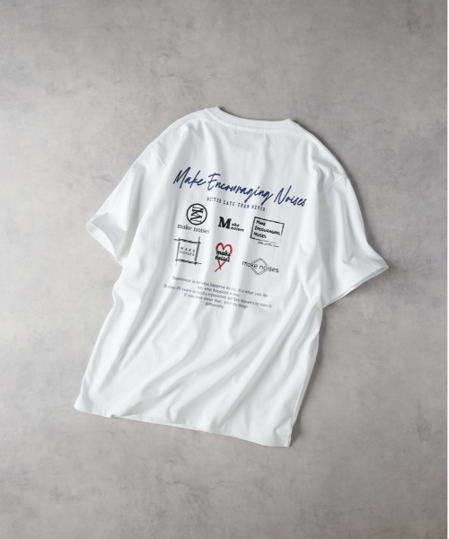 Right-on(ライトオン)の「Other(ソノタ)ハートモチーフプリントTシャツ(Tシャツ/カットソー・メンズ・グレー/ブラック/ホワイト・M/L/XL)」の1枚目の写真