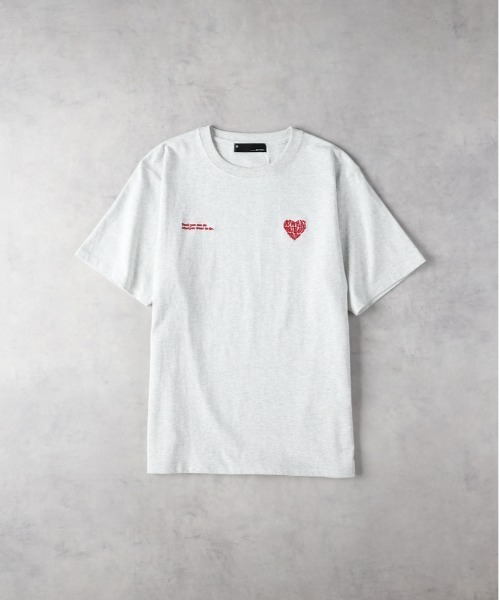 Right-on(ライトオン)の「Other(ソノタ)ハートモチーフプリントTシャツ(Tシャツ/カットソー・メンズ・グレー/ブラック/ホワイト・M/L/XL)」の13枚目の写真