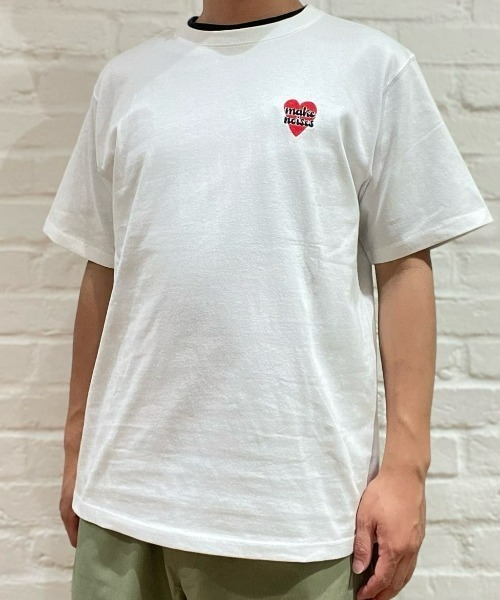 Right-on(ライトオン)の「Other(ソノタ)ハートモチーフプリントTシャツ(Tシャツ/カットソー・メンズ・グレー/ブラック/ホワイト・M/L/XL)」の4枚目の写真