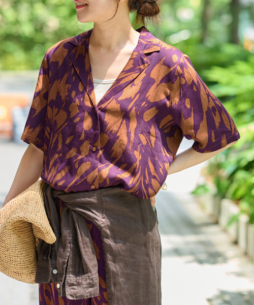 ブラウス シャツ 「BILA77/ヴィーラセブンティセブン」REVELLO TOP：シャツ レディース BILA77/ヴィーラセブンティセブン】REVELLO TOP：シャツ（シャツ