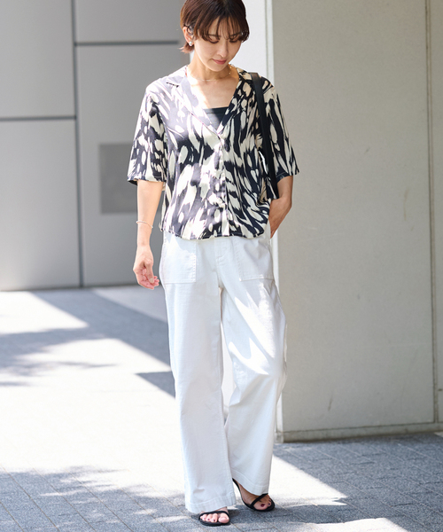 ブラウス シャツ 「BILA77/ヴィーラセブンティセブン」REVELLO TOP：シャツ レディース BILA77/ヴィーラセブンティセブン】REVELLO TOP：シャツ（シャツ