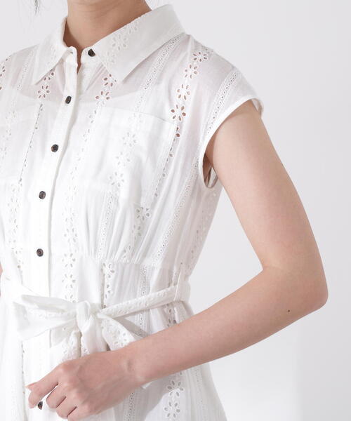 PROPORTION BODY DRESSING（プロポーションボディドレッシング）の「２ＷＡＹノースリシャツワンピース / 1215240702（ワンピース・レディース・ホワイト・SMALL/MEDIUM）」の18枚目の写真