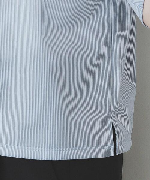 index(インデックス)の「ストライプジャージタックスリーブトップス【吸水速乾/洗濯機洗い可】(Tシャツ/カットソー・レディース・ブルー系7/ネイビー系2/ワイン系1/ベージュ系その他6/ブラウン系その他4・36/38/40/42)」の14枚目の写真