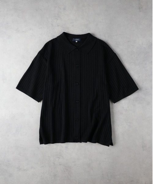 BACK NUMBER（バックナンバー）の「【BACK NUMBER】透かし編みニット半袖シャツ（その他トップス・メンズ・ブラウン/ブラック/ネイビー・XL/M/L）」の17枚目の写真