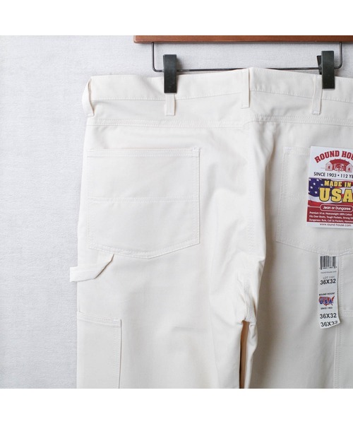 ROUND HOUSE(ラウンドハウス)の「【T12】【ROUND HOUSE】MADE IN USA DOUBLE FRONT CARPENTER DUNGAREE JEANS(その他パンツ・メンズ・ナチュラル・40inch/36inch/30inch)」の8枚目の写真