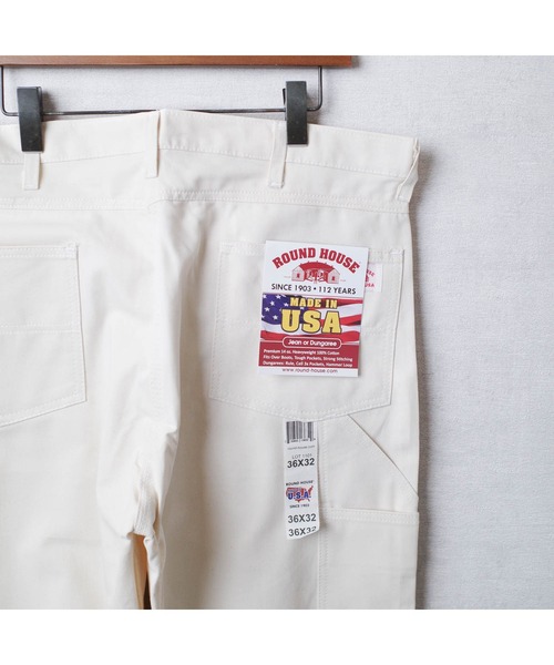 ROUND HOUSE(ラウンドハウス)の「【T12】【ROUND HOUSE】MADE IN USA DOUBLE FRONT CARPENTER DUNGAREE JEANS(その他パンツ・メンズ・ナチュラル・40inch/36inch/30inch)」の9枚目の写真