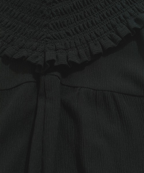 VIS(ビス)の「シャーリングオフショルダーオールインワン(つなぎ/オールインワン・レディース・ブラック/ブルー系その他4・FREE)」の18枚目の写真