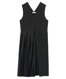 ズッカ ワンピース ブラック ZUCCa（ズッカ）の「(S)T/Wトロ / (O)（ワンピース）」 - WEAR