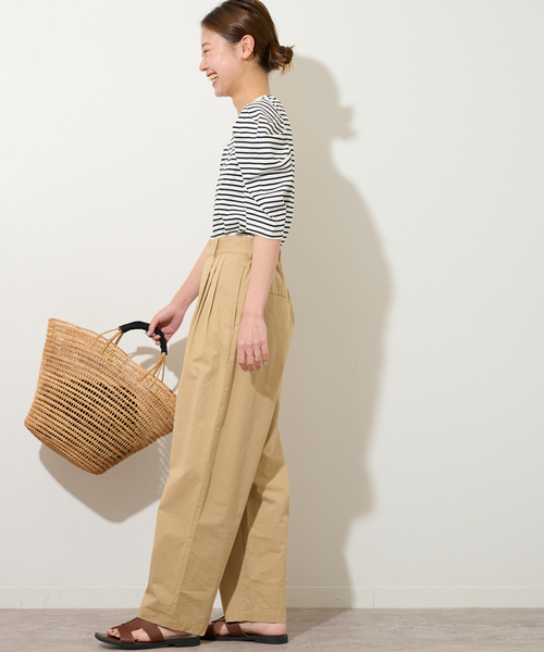 JOURNAL STANDARD relume（ジャーナルスタンダード　レリューム）の「《WEB限定追加》スリーブコンシャスプルオーバー（Tシャツ/カットソー・レディース・ホワイト/ホワイト系その他/ブラック・FREE）」の16枚目の写真