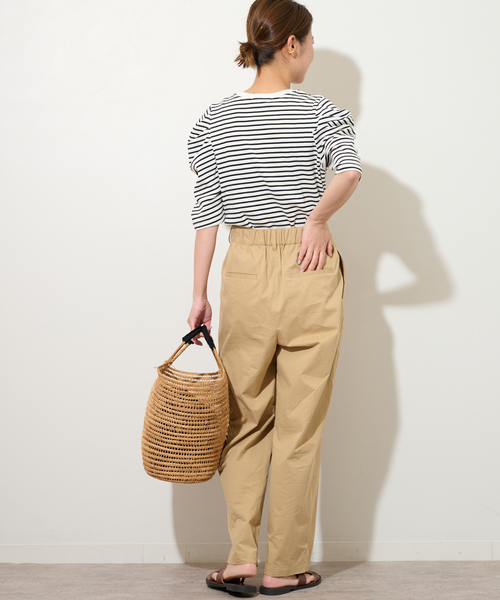 JOURNAL STANDARD relume（ジャーナルスタンダード　レリューム）の「《WEB限定追加》スリーブコンシャスプルオーバー（Tシャツ/カットソー・レディース・ホワイト/ホワイト系その他/ブラック・FREE）」の17枚目の写真