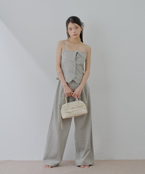 Chico(チコ)の「折り返しデザインスーツコンビネゾン(つなぎ/オールインワン・レディース・ブラウン/ベージュ/グレー・FREE)」の19枚目の写真