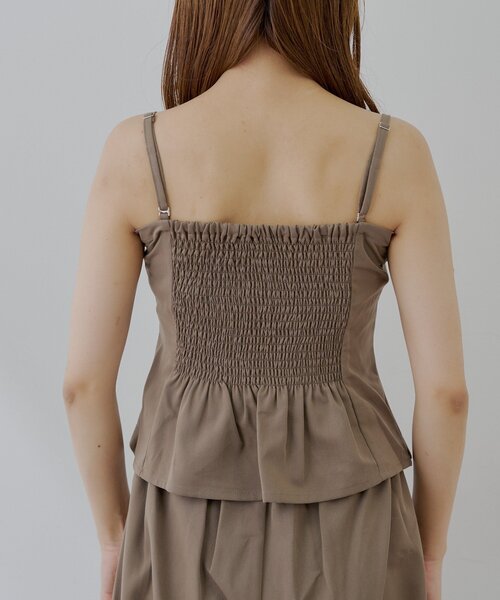 Chico(チコ)の「折り返しデザインスーツコンビネゾン(つなぎ/オールインワン・レディース・ブラウン/ベージュ/グレー・FREE)」の14枚目の写真