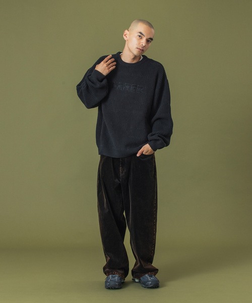 XLARGE（エクストララージ）の「DEFORMED CABLE CREWNECK KNIT（ニット