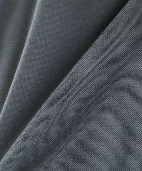 SPU（スプ）の「抗菌防臭コンフォート鹿の子長袖比翼ポロシャツ（ポロシャツ・メンズ・杢グレー/チャコール/ブラック・XL/L/M）」の5枚目の写真