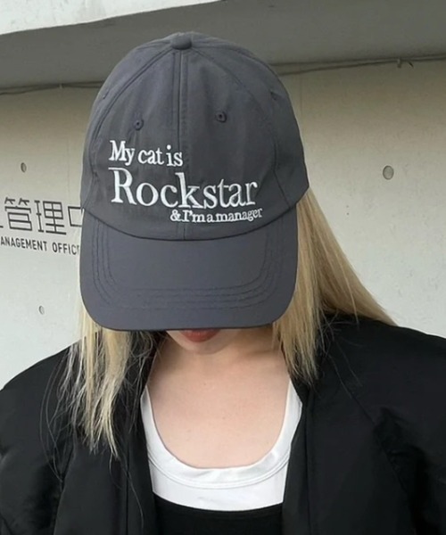 maison de Dolce.  撥水キャップ  ブラック point cap/black | maison de Dolce.
