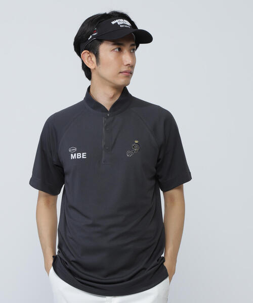 ☆新品タグ付き☆【原プロアイコン】ミニ亀甲メッシュ半袖ポロシャツ