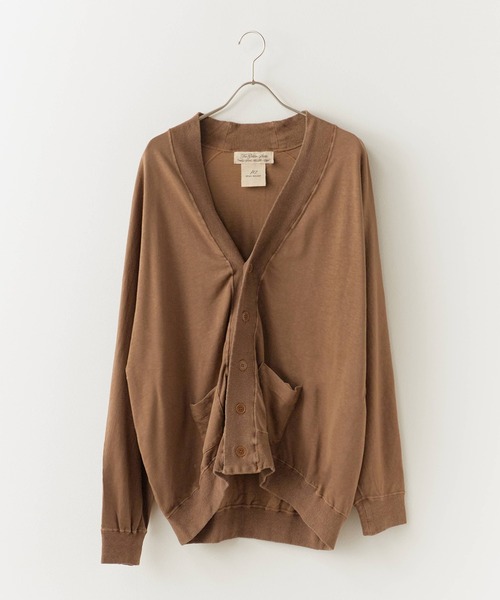 REMI RELIEF（レミレリーフ）の「REMI RELIEF/レミレリーフ ノンストレス綿麻プレーティング天竺 カーディガン（カーディガン/ボレロ・メンズ・キナリ/ブラック/ブラウン・M）」の14枚目の写真