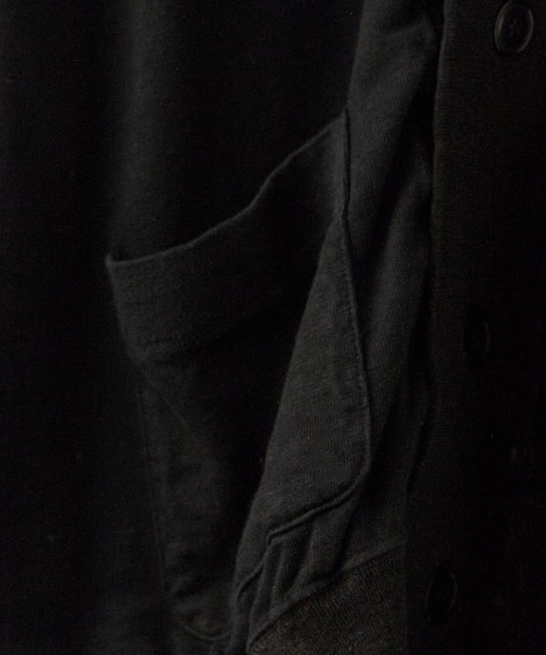 REMI RELIEF（レミレリーフ）の「REMI RELIEF/レミレリーフ ノンストレス綿麻プレーティング天竺 カーディガン（カーディガン/ボレロ・メンズ・キナリ/ブラック/ブラウン・M）」の21枚目の写真