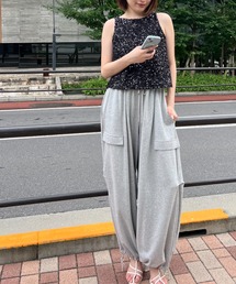 SNIDEL グレー サルエルパンツ サルエルパンツ サルエル メンズ スウェットパンツ スウェット