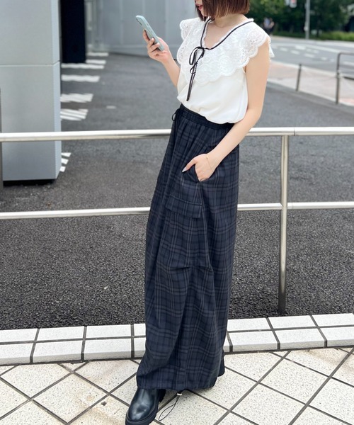 ワイドデザインパンツ（その他パンツ）｜SNIDEL（スナイデル）の