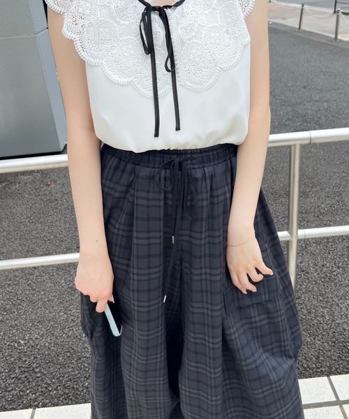 【SNIDEL】 ワイドデザインパンツ ワイドデザインパンツ(ロングパンツ)｜パンツ｜SNIDEL