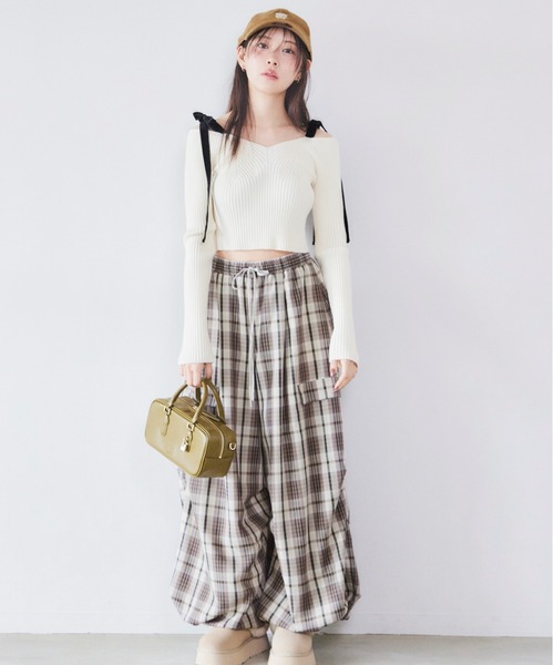 ワイドデザインパンツ（その他パンツ）｜SNIDEL（スナイデル）の