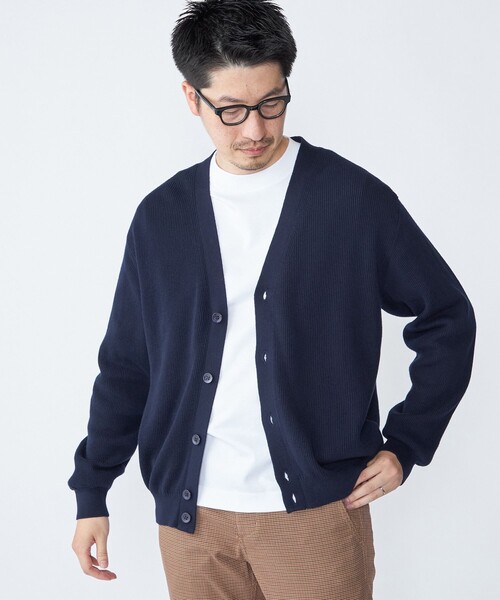 SHIPS: 奥山メリヤス Vネック カーディガン（カーディガン/ボレロ