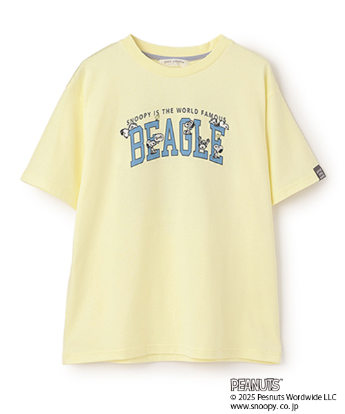 【PEANUTS】【接触冷感】カレッジTシャツ