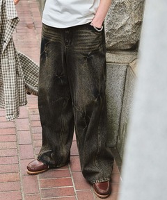DIRDDY デニム　M セール】fuv - wide denim pants ワイドデニムパンツ made in