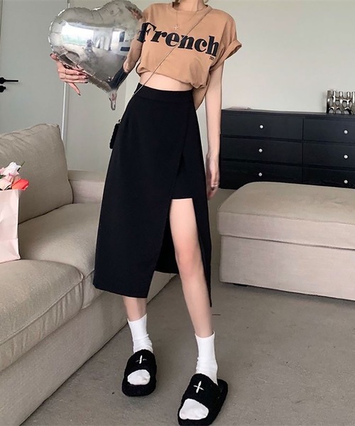 NinaetLina(ニナエリナ)の「スカート風ショートパンツ(その他パンツ・レディース・ブラック・L/M)」の10枚目の写真