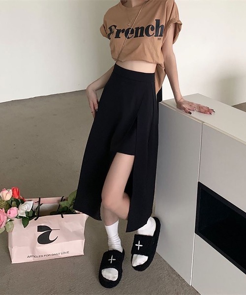 NinaetLina(ニナエリナ)の「スカート風ショートパンツ(その他パンツ・レディース・ブラック・L/M)」の11枚目の写真