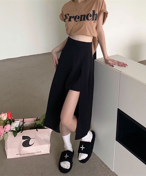 NinaetLina(ニナエリナ)の「スカート風ショートパンツ(その他パンツ・レディース・ブラック・L/M)」の14枚目の写真