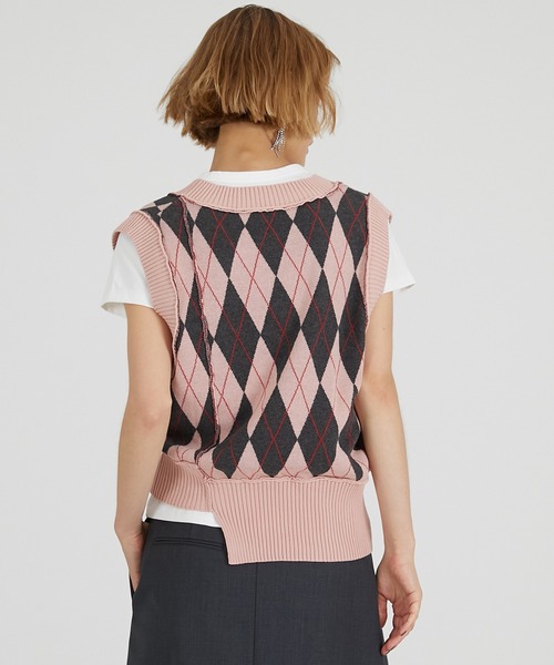 アーガイルニットベスト / Argyle Knit Vest（ベスト）｜PRANK PROJECT