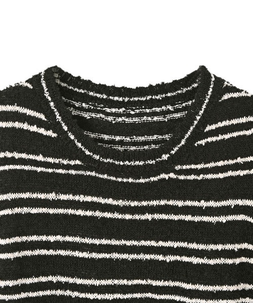 marjour（マージュール）の「SLUB BORDER KNIT TANKTOP（ニット/セーター・レディース・ブラック/オフホワイト・M）」の22枚目の写真