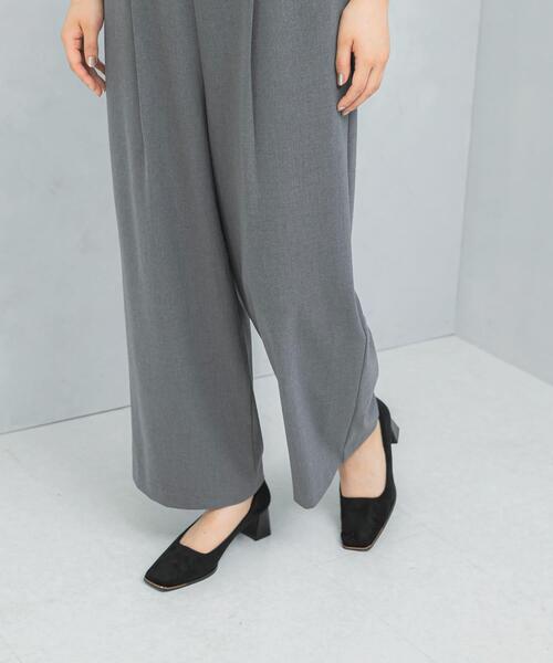 セール】イージーケアVネックオールインワン（サロペット