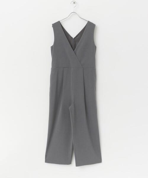 セール】イージーケアVネックオールインワン（サロペット