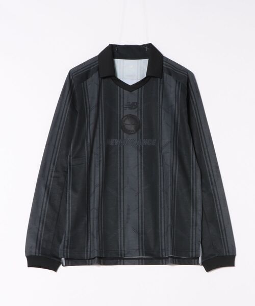 HERENESS ブラック ロングスリーブ M New Balance ニューバランス M グラフィックポロロングスリーブ