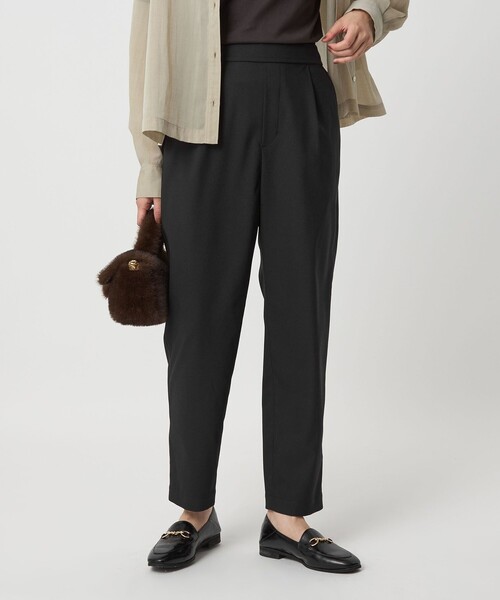 green label relaxing（グリーンレーベルリラクシング）の「［size SHORT/TALLあり］オルマイ ツイル テーパードパンツ（その他パンツ・レディース・ブラック/ベージュ/ダークブラウン/ピンク・SHORT/34/36/38/40/42/44/TALL）」の9枚目の写真