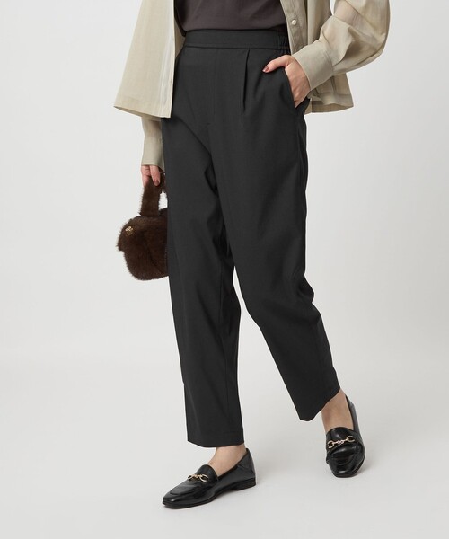 green label relaxing（グリーンレーベルリラクシング）の「［size SHORT/TALLあり］オルマイ ツイル テーパードパンツ（その他パンツ・レディース・ブラック/ベージュ/ダークブラウン/ピンク・SHORT/34/36/38/40/42/44/TALL）」の10枚目の写真