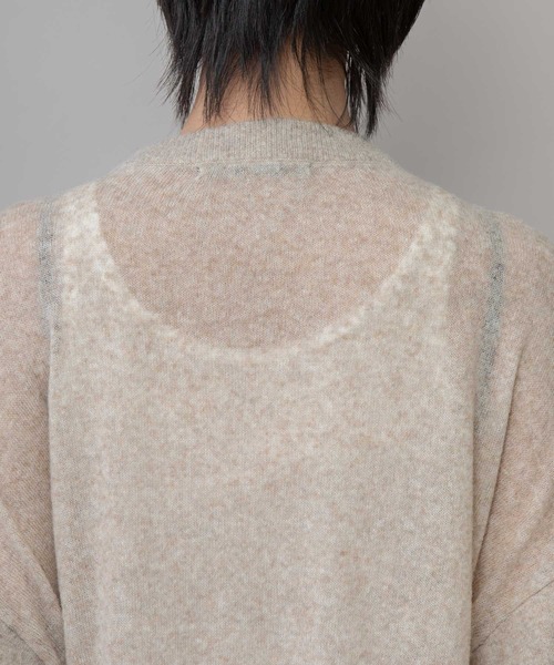 Munich（ミューニック）の「12GGアーガイルニットプルオーバー（ニット/セーター・レディース・チャコールグレー/グレー/ライトベージュ・FREE）」の12枚目の写真