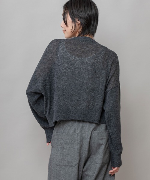 Munich（ミューニック）の「12GGアーガイルニットプルオーバー（ニット/セーター・レディース・チャコールグレー/グレー/ライトベージュ・FREE）」の22枚目の写真